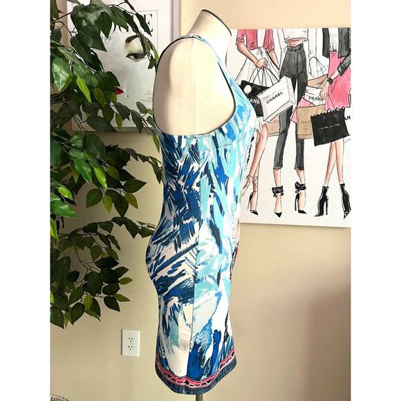 Jealous Tomato Dressy Floral Stretch Bodycon Sheath Resort Dress Size Small - Picture 6 of 8